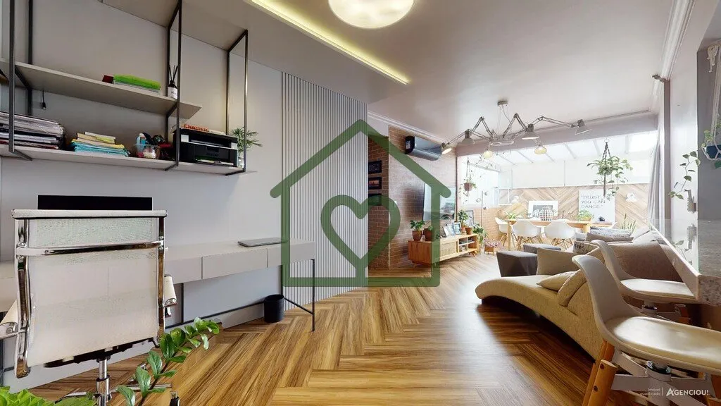 Imagem Amplo apartamento de 100,16 m² distribuídos em uma planta muito sofisticada. O imóvel conta com 2...