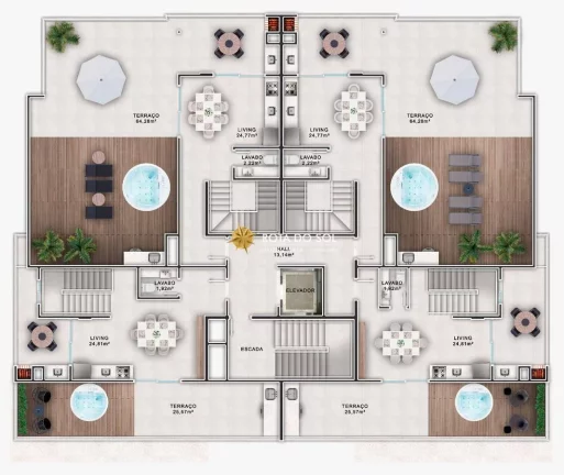 Imagem Costa Azul Residence Coberturas 2 suítes com vista à venda Bombinhas SC