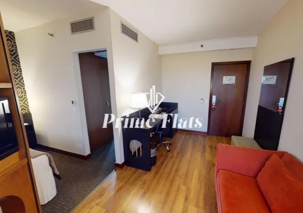 Imagem Flat disponível para venda no Estanplaza Funchal Faria Lima, com 28m², 1 dormitório e 1 vaga de garagem
