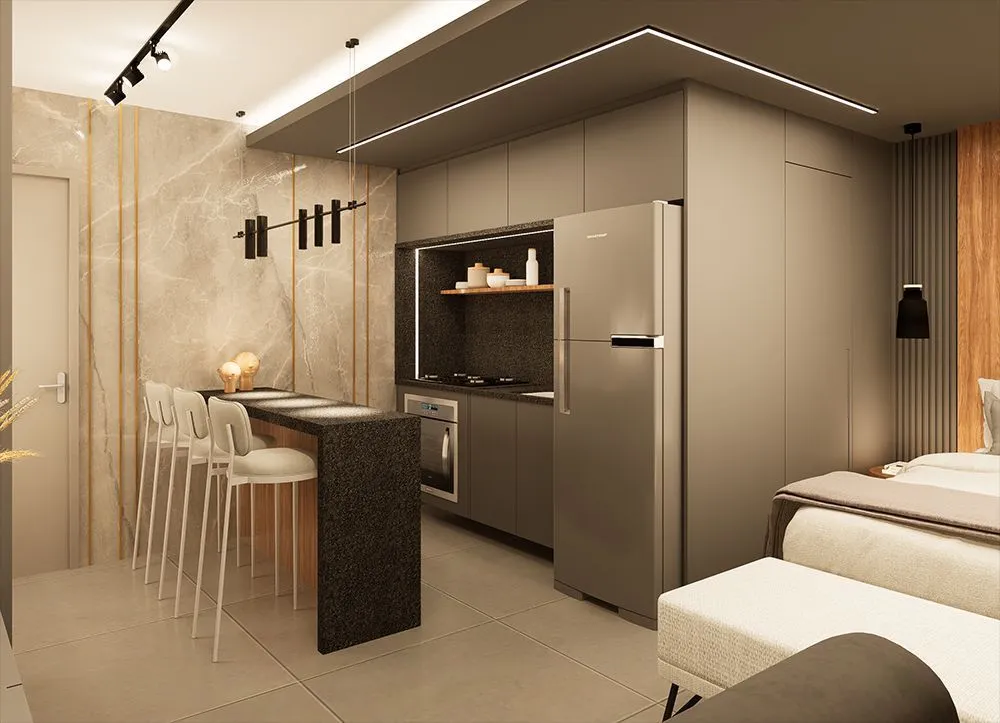 Imagem Flat com 1 dormitório à venda, 31 m² por R$ 387.999,00 - Jardim Oceania - João Pessoa/PB