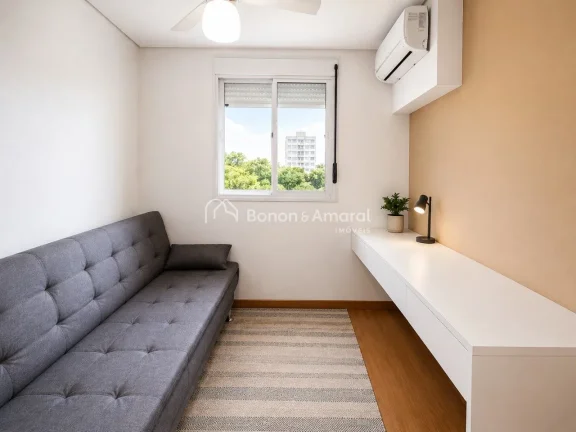 Imagem Apartamento mobiliado à venda no Taquaral, em Campinas, com excelente localização e ambientes pla...