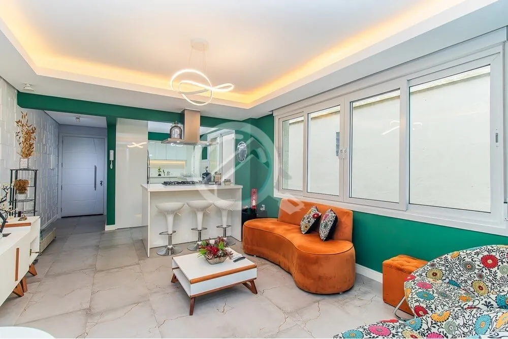 Imagem Apartamento de frente, com 109,78 m² - 3 dormitórios transformado em 2, sendo 1 suíte com closet....