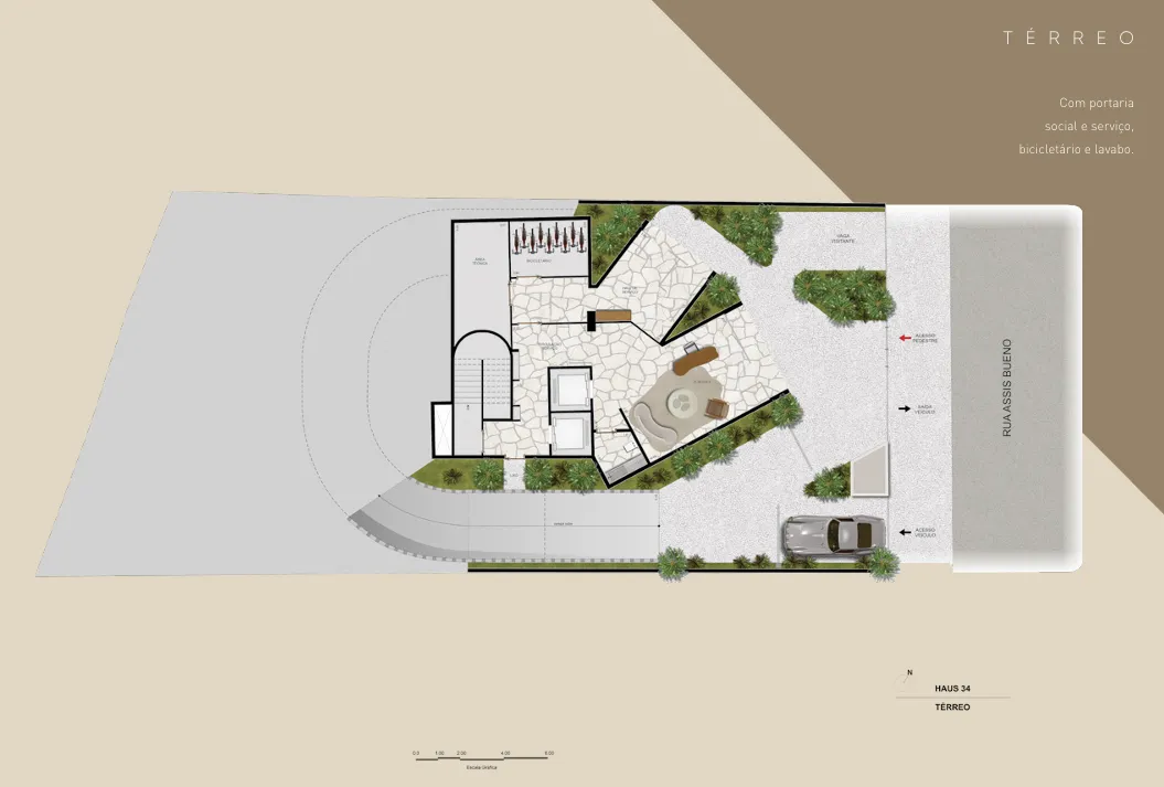 Imagem Haus 34 Botafogo | Casas Suspensas 353m² | Rua Assis Bueno 34