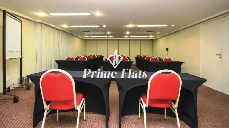 Imagem Flat disponível para venda no Hotel Bienal Suítes, com 28m², 1 dormitório e 1 vaga de garagem