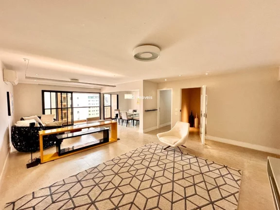 Imagem Excelente Oportunidade: Apartamento de Luxo à Venda em Indianópolis, São Paulo-SP - 2 Quartos, 2 Suítes, 3 Salas, 4 Banheiros, 3 Vagas - 150m².