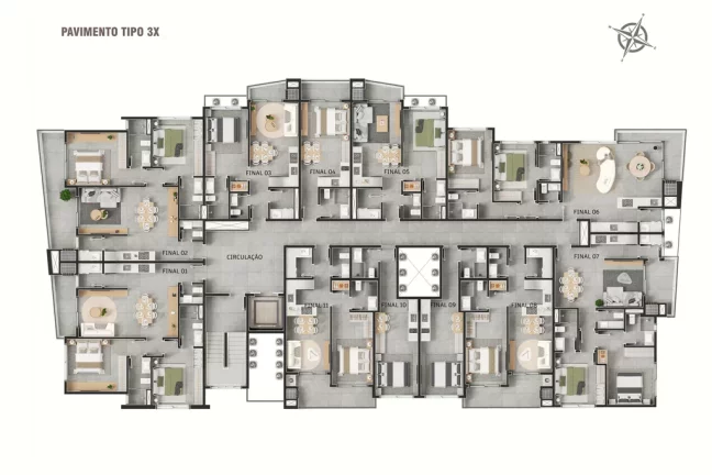 Imagem Vivamaris - Apartamento à venda no bairro Cachoeira do Bom Jesus - Florianópolis/SC