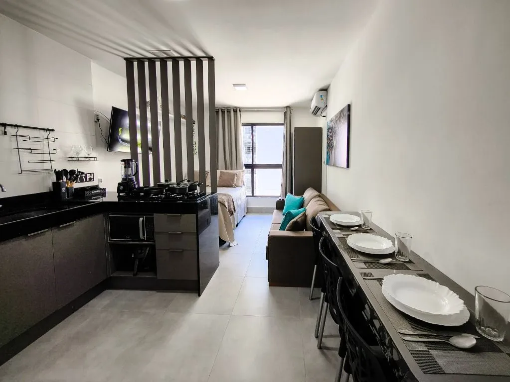 Imagem Flat mobiliado de 21 m² em Intermares, com piscina, churrasqueira, vaga e segurança 24h, a 5 min da região do Jacaré.