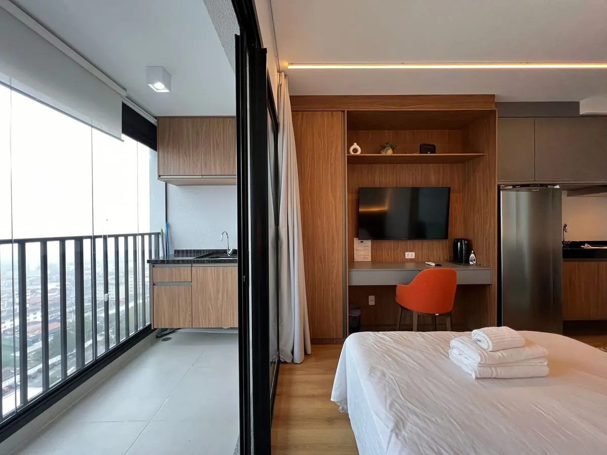 Imagem Apartamento com 1 Quarto para alugar, 23m² - Santo Amaro