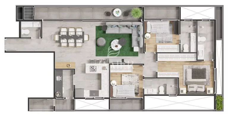 Imagem Apartamento com 3 quartos, América - Joinville | Malibu