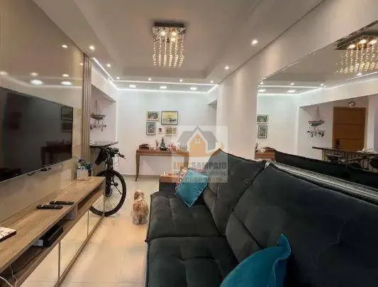 Imagem Lindo Apartamento com Vista ao Mar, 1 Suíte, Maracanã - Praia Grande