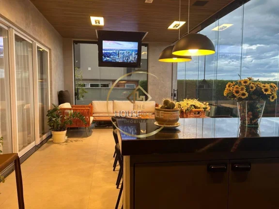 Imagem Casa Sobrado, 5 Dormitórios ( 4 suítes), 525m², Condomínio Alphaville, Sjc.
