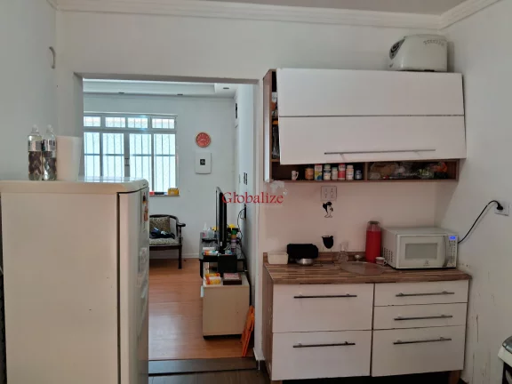 Imagem Apartamento térreo de fundos de 1 dormitório para reforma em Santos no Embaré à venda por R$ 325.000,00