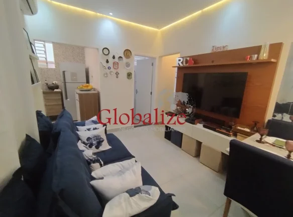 Imagem Apartamento térreo, 2 dormitórios com suíte e porteira fechada no bairro do Embaré em Santos por R$480.000,00