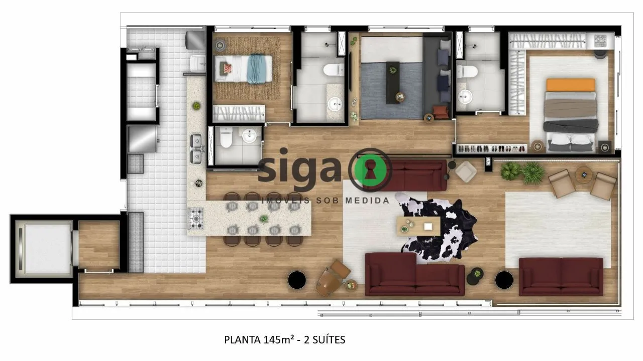 Imagem Apartamento para venda no Jardins 03 suítes, São Paulo - SP