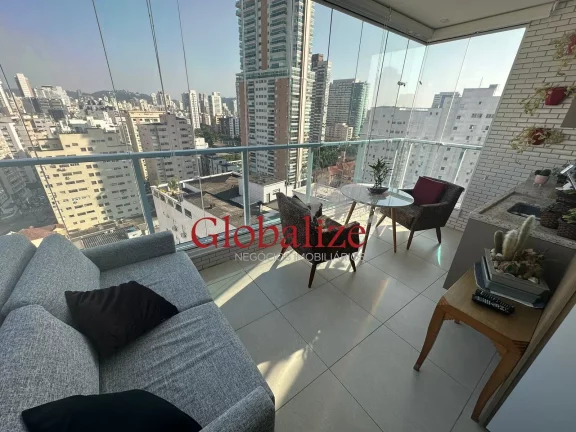 Imagem APARTAMENTO À VENDA COM 2 DORMITÓRIOS, 2 SUÍTES E UMA VAGA DE GARAGEM NO BAIRRO DO BOQUEIRÃO EM SANTOS PO R$ 1.150.000,00.