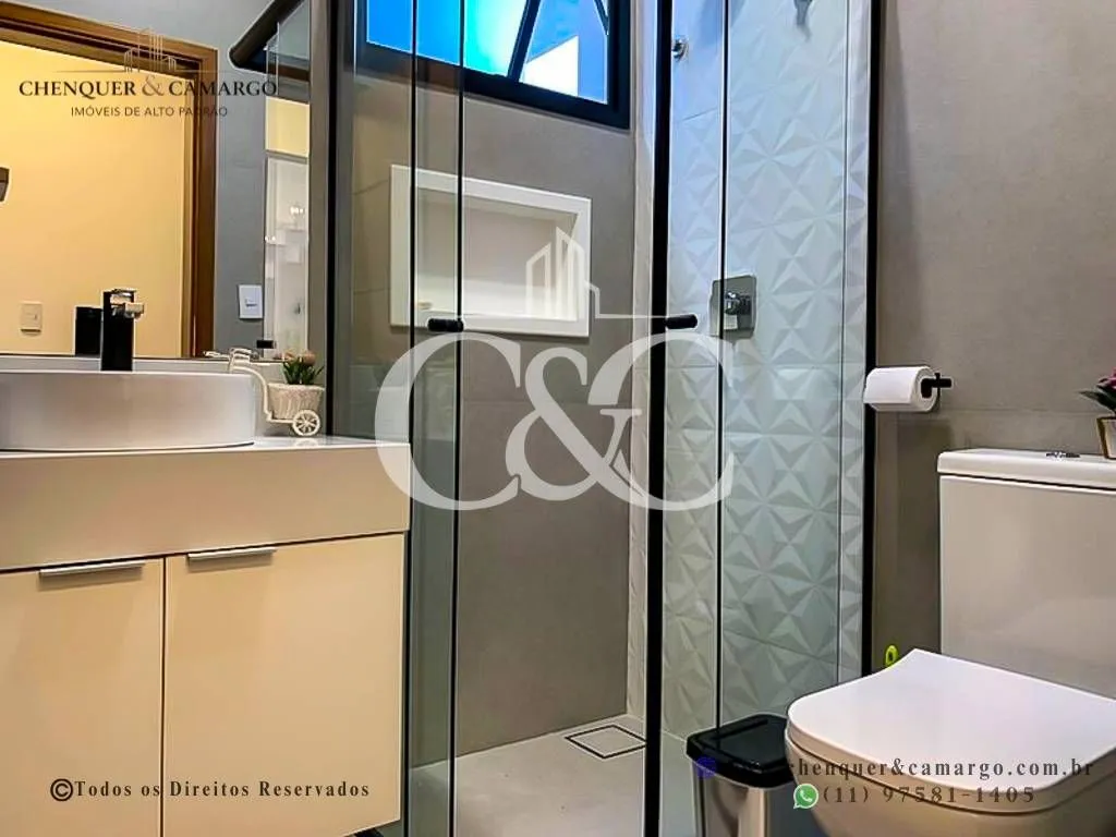 Imagem Casa à venda no Brisas Jundiaí, 265m², 4 suítes com varanda, piscina com SPA e vista Serra