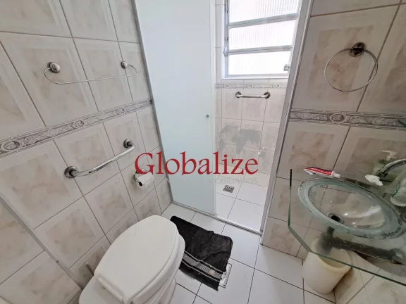 Imagem Apartamento à venda com 110m², 2 quartos, suite, dependência, vista mar frontal, andat alto por R$1.050.000,00 na Pompéia em Santos