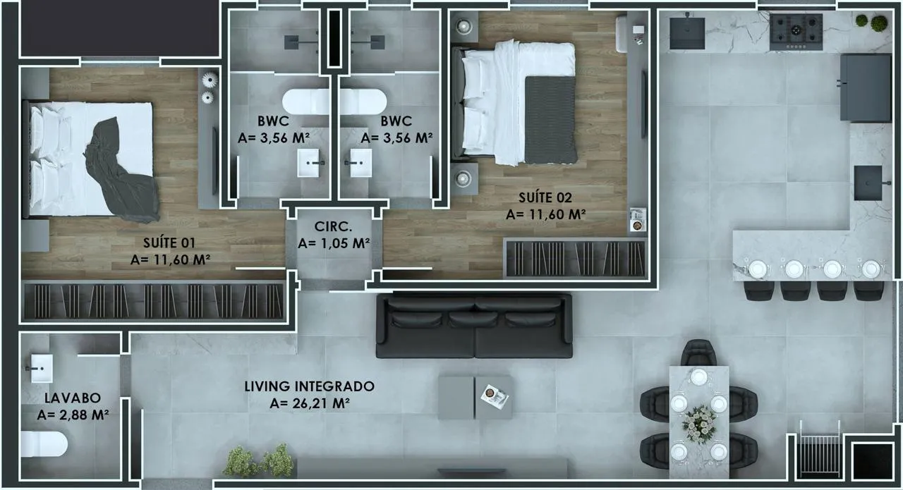 Imagem Apartamento à venda com 71m2 por R$ 1.100.000,00