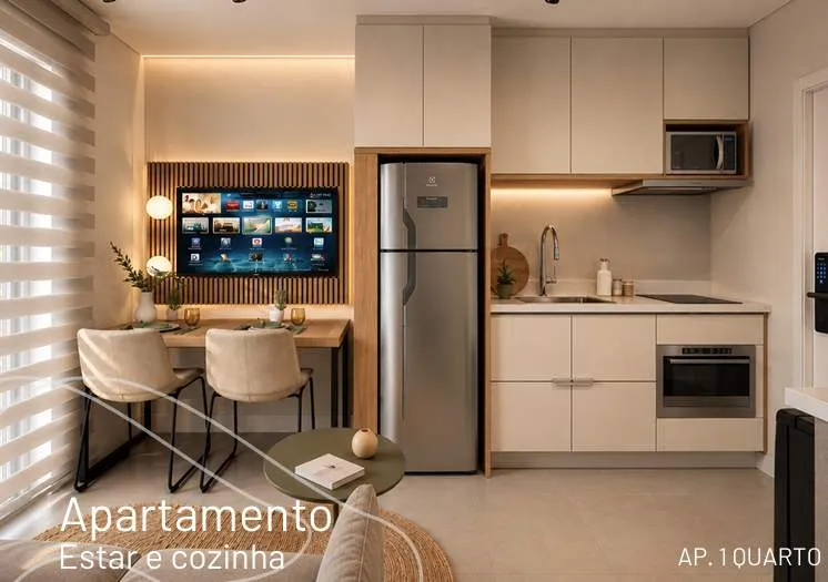 Imagem Apartamento para Venda em Curitiba, Bacacheri, 1 dormitório, 1 suíte, 1 banheiro
