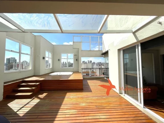 Imagem Cobertura à venda em São Paulo-SP, Pinheiros: 2 quartos, 1 suíte, 1 sala, 2 banheiros, 3 vagas, 123m². Confira!