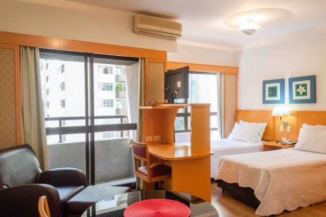 Imagem Flat disponível para venda no Quality Paulista, com 29m², 1 dormitório e 1 vaga