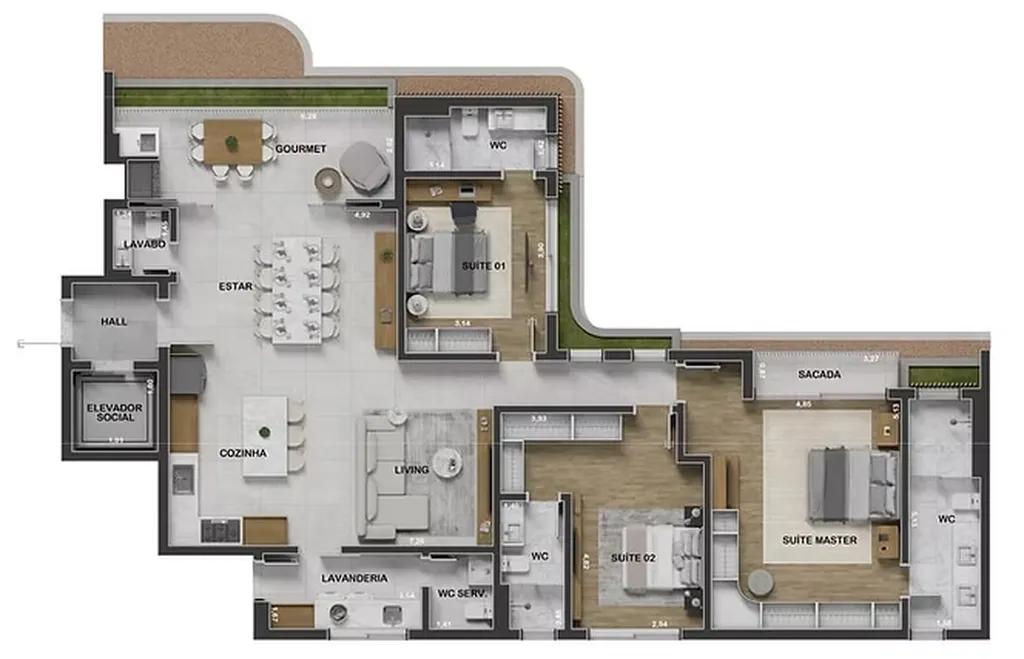 Imagem APARTAMENTO RESIDENCIAL em Curitiba - PR, Ahú