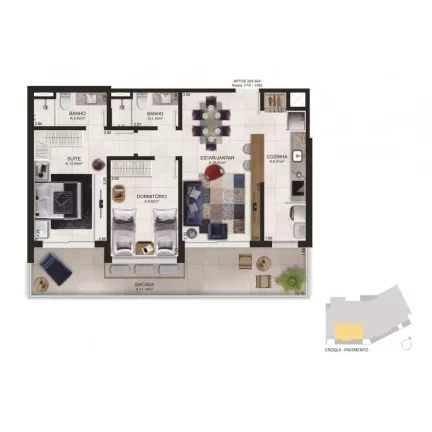 Imagem Apartamento 2 quartos para venda no bairro Beira Mar em Torres