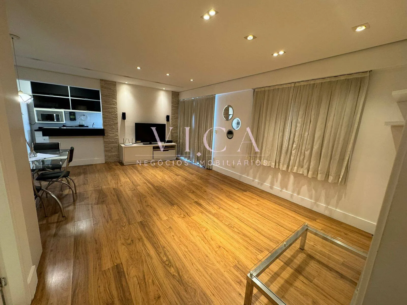 Imagem Alphaville| Apartamento semi mobiliado 63m² 1dormitório por R$ 4.295/mês