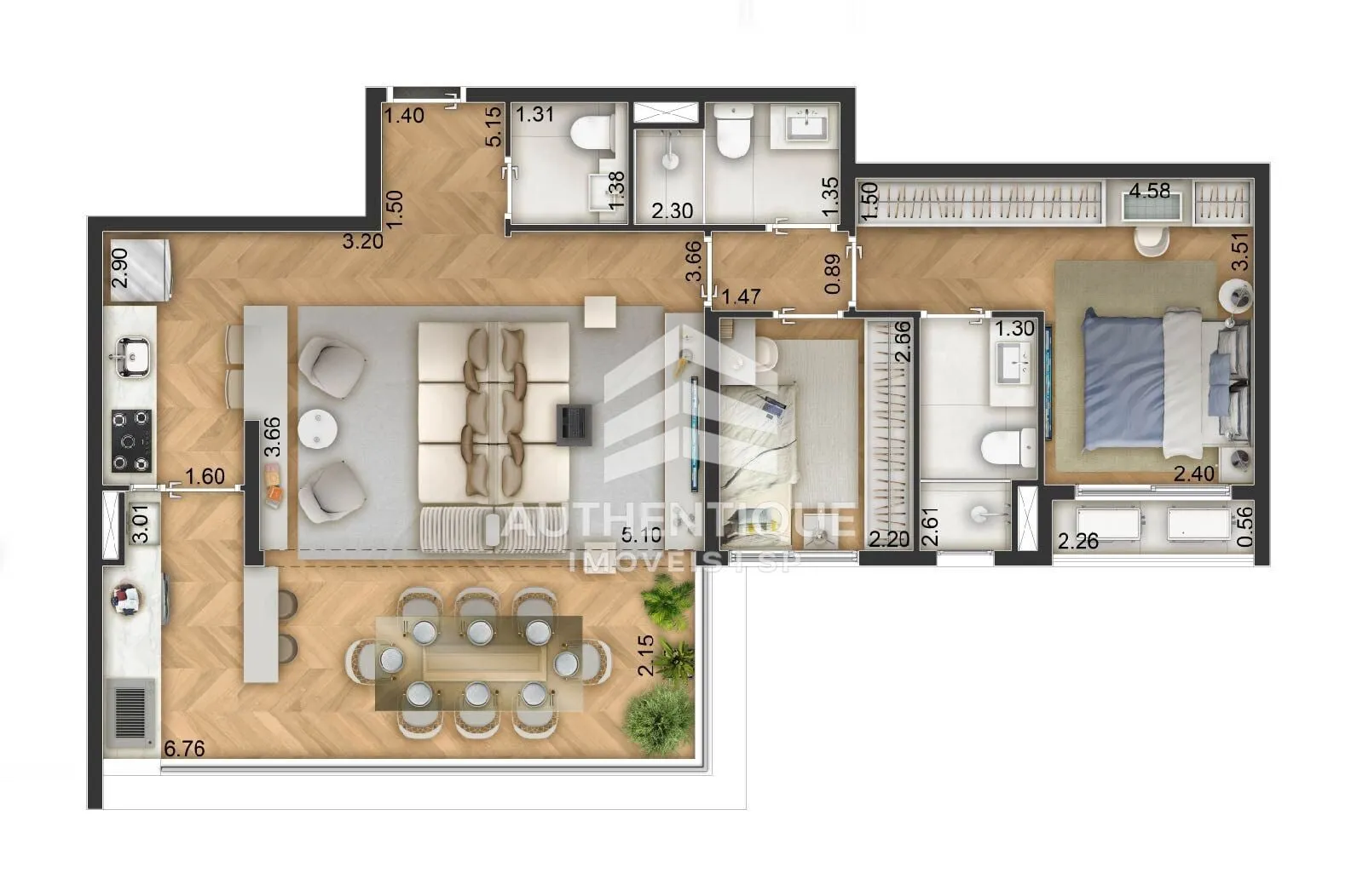 Imagem ARCH BOA VISTA - ALTO DA BOA VISTA - Apartamento à venda no bairro Alto da Boa Vista - São Paulo/SP, Zona Sul