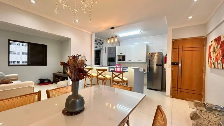 Imagem Apartamento porteira fechada com 2 dormitórios à venda, 85 m² por R$ 950.000 - Aparecida - Santos/SP