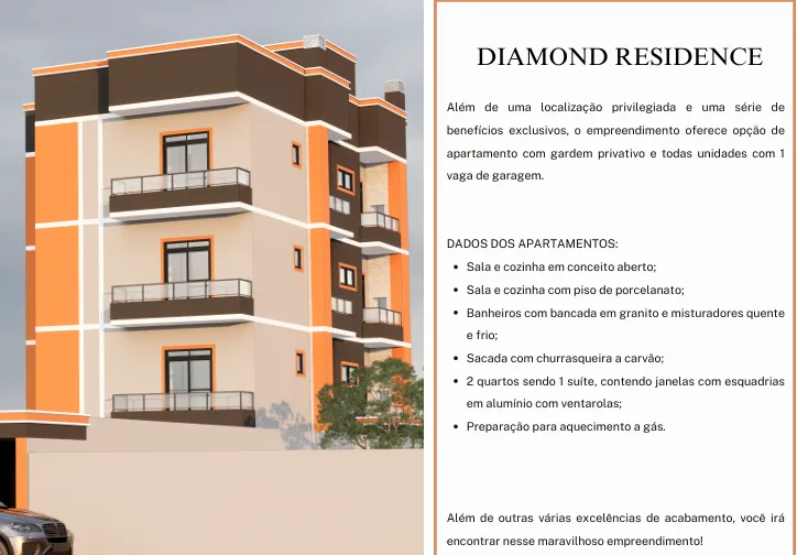 Imagem Apartamento para Venda em São José dos Pinhais, Afonso Pena, 2 dormitórios, 1 suíte, 2 banheiros, 1 vaga