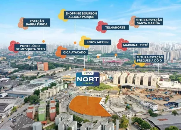 Imagem NORT LIMÃO - ECON - Aptos de 39 a 45m², ótima localização, no coração do bairro do Limão!