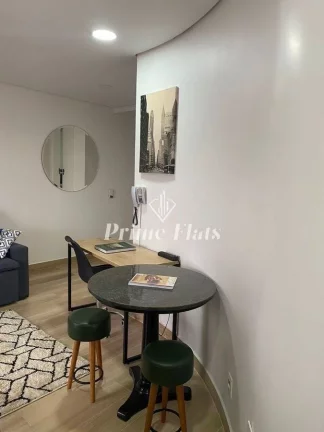 Imagem Flat disponível para locação no Hotel Paulista Wall Street na Bela Vista, com 55m², 1 dormitório e 1 vaga de garagem