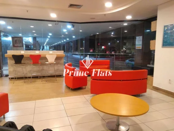 Imagem Flat disponível para venda no Íbis Santos, com 18m², 1 dormitório e 1 vaga