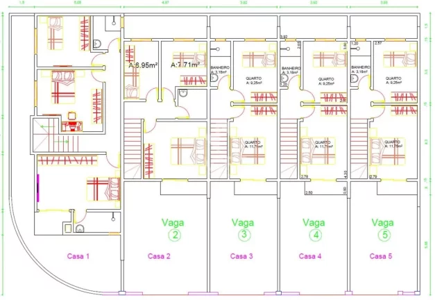 Imagem Geminado | Três Rios do Sul | 3 quartos | 71 e 87m²