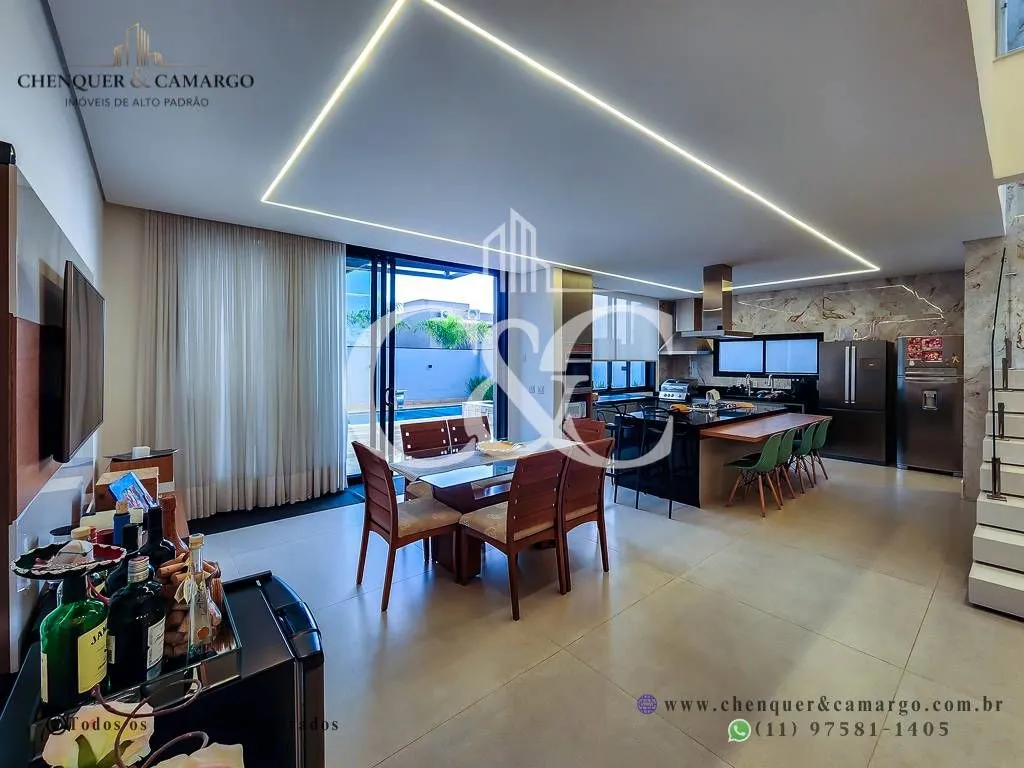 Imagem Casa porteira fechada à venda no Brisas Jundiaí, 333m², 4 dormitórios e piscina climatizada