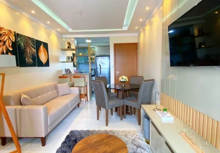 Imagem Apartamento Moderno e Totalmente Mobiliado na Melhor Localização dos Bancários!