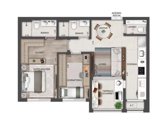 Imagem Ledge Brooklin - Residencial