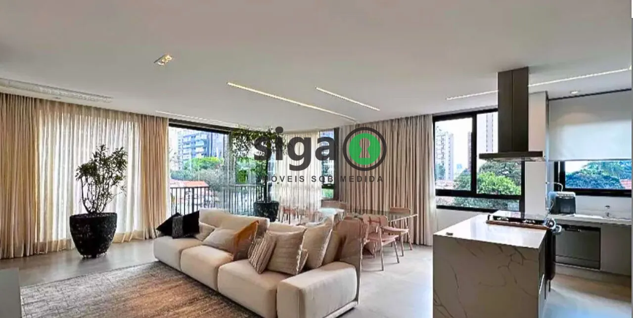 Imagem Apartamento à venda com 157m², 2 suítes e 2 vagas no Brooklin