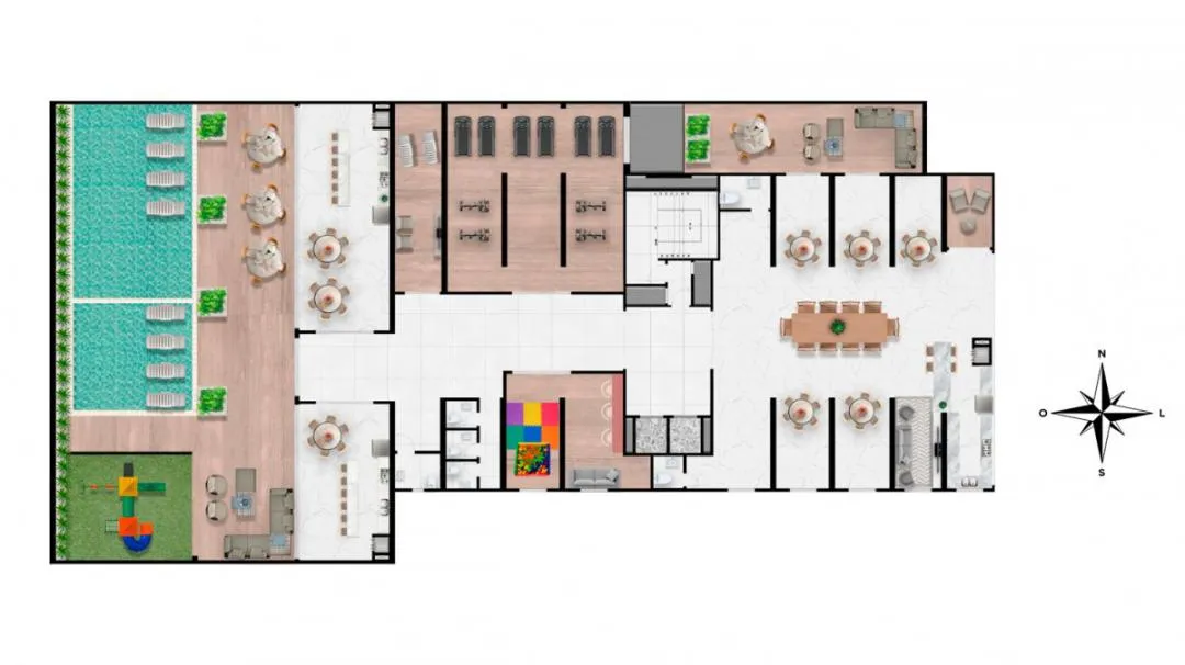 Imagem Apartamento à venda no Edifício Rubi, Centro de Cascavel - Lançamento com piscina e portaria 24h