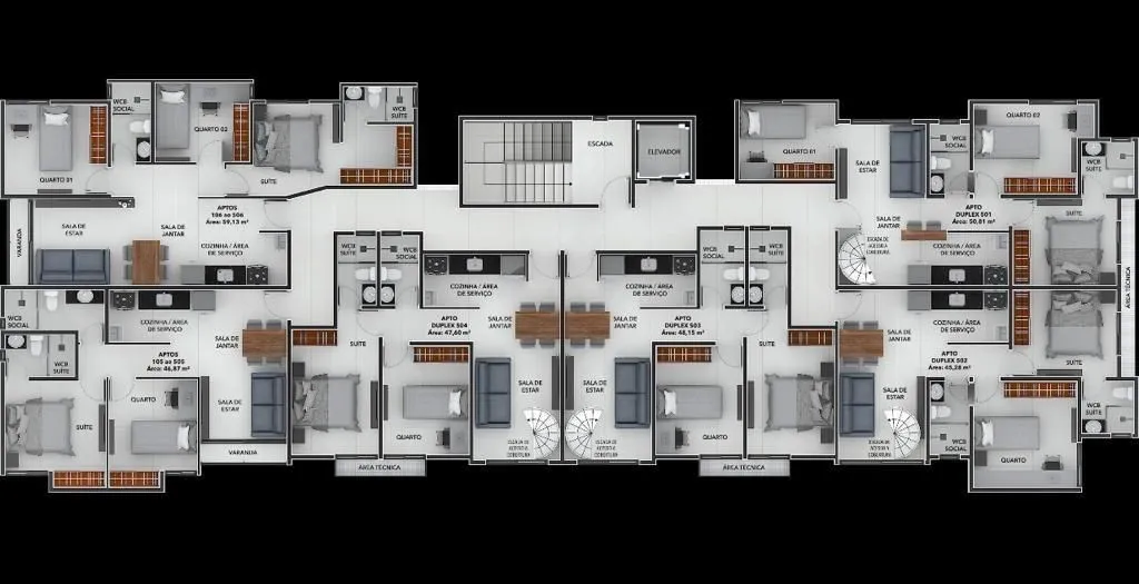 Imagem Apartamento com 2 dormitórios à venda, 48 m² por R$ 448.999,00 - Jardim Oceania - João Pessoa/PB