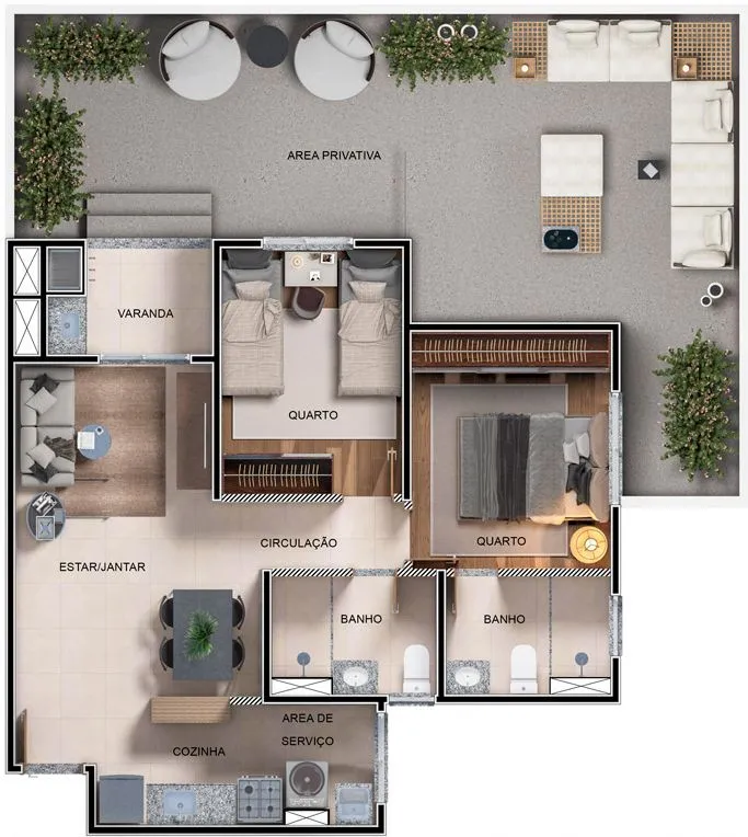 Imagem Apartamento com 2 dormitórios à venda, 62 m² por R$ 720.990,00 - Vila Augusta - Guarulhos/SP