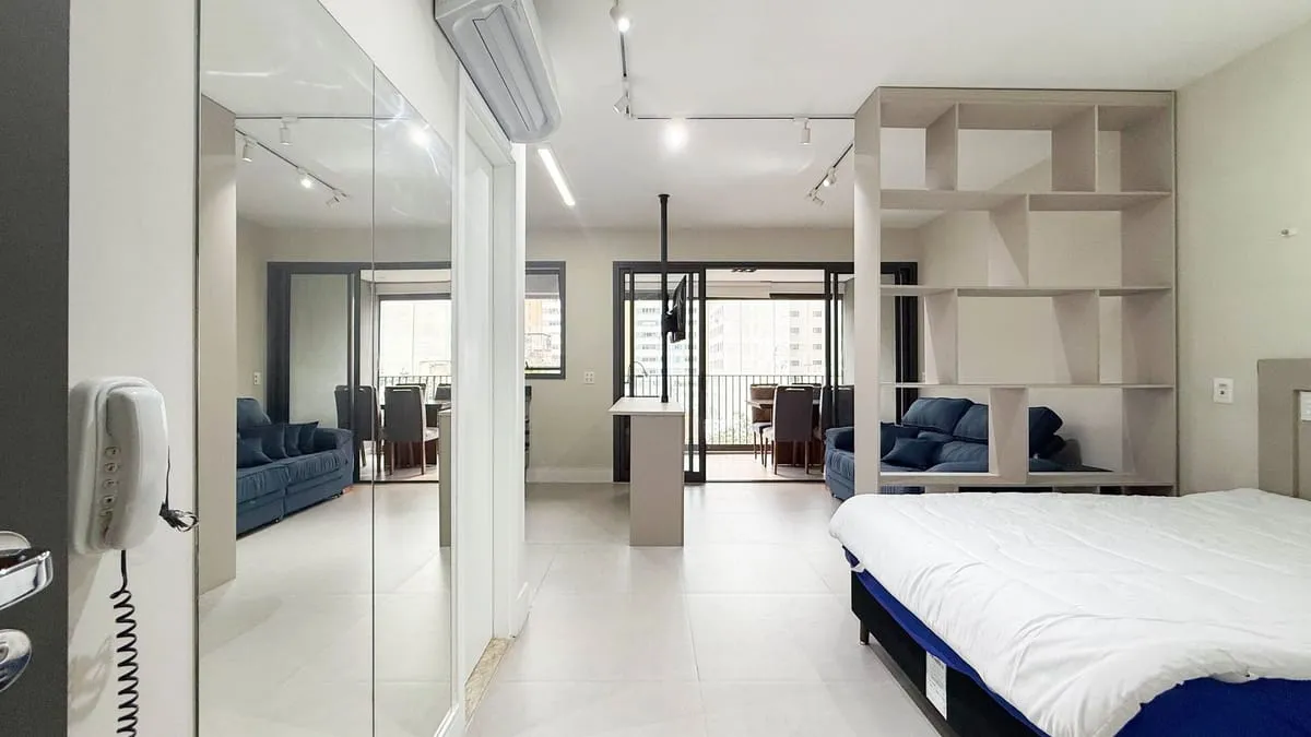 Imagem Apartamento com 1 Quarto para alugar, 38m² - Pinheiros