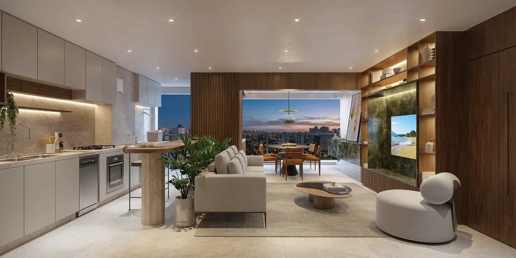 Imagem 2 quartos, 2 suítes, 2 vagas, 114m² - Condomínio Casa Nacional Eztec.
