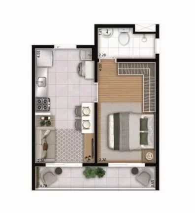 Imagem PORTAL VISTA DA REPRESA - Apto de 31m² (Unidade de Revenda), em excelente localização de Socorro!!