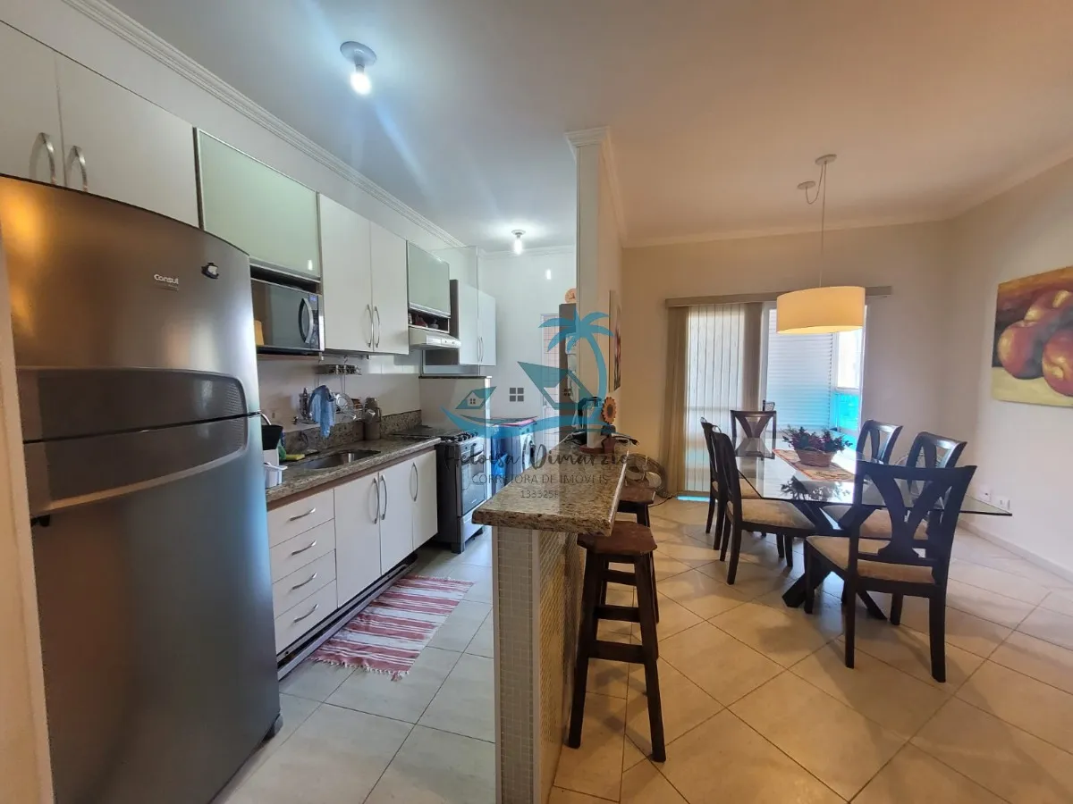 Imagem Apartamento com 3 dormitórios, MOBILIADO a venda em Ubatuba com localização privilegiada no bairro de Itaguá.- 300 metros da orla.