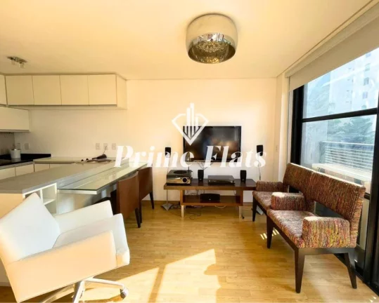 Imagem Flat disponível para locação no Condomínio Edifício Urbano Duplex na Vila Nova Conceição, com 45m², 1 dormitório e 1 vaga de garagem