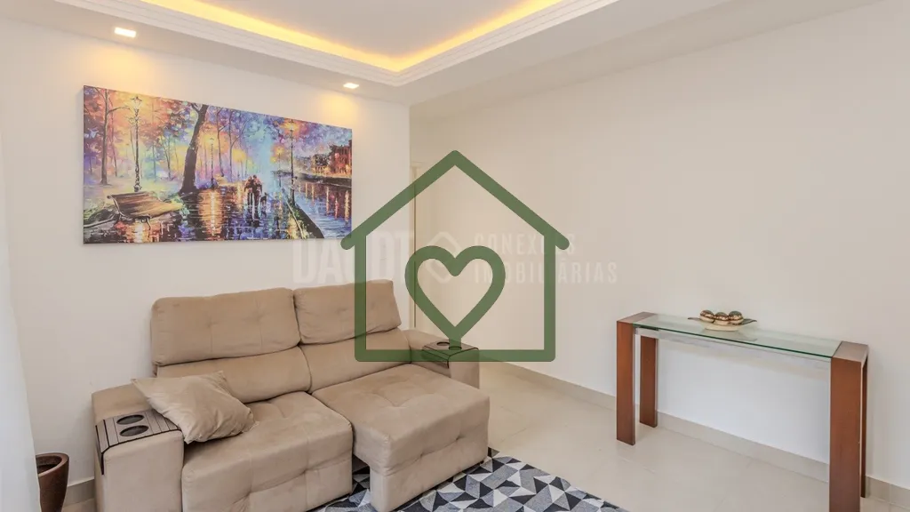 Imagem Apartamento de 1 dormitório com excelente distribuição: living, cozinha e área de serviço separ...