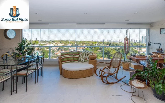 Imagem Apartamento Alto Padrão à Venda No Campo Belo Com 3 Suítes e 3 Vagas - Varanda Gourmet