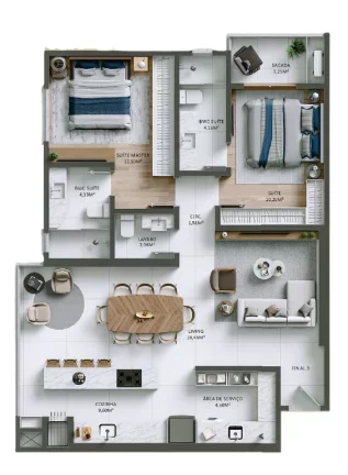 Imagem Positano - Apartamento à venda no bairro Praia Brava de Itajaí - Itajaí/SC